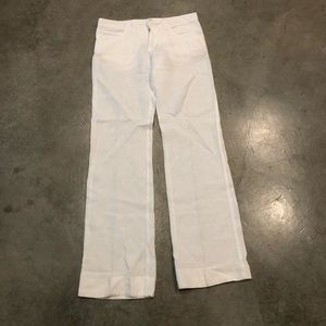 Theodore Beverly Hills - White Linen Pants